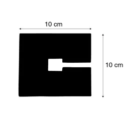 Abdeckplatte quadratisch 10x10cm weiß RAL 9016