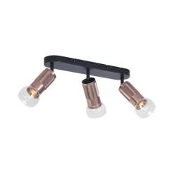 Abgerundeter Deckenstrahler Dunkelbronze 3-flammig Verstellbar - Veerle