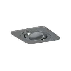 Abgerundeter Einbaustrahler Gunmetal GU10 50mm Verstellbar IP44 - Alberto