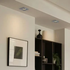 Abgerundeter Einbaustrahler Gunmetal GU10 50mm Verstellbar IP44 - Alberto