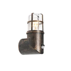 Antike Außenwandleuchte gold IP54 mit Bewegungssensor - Kiki