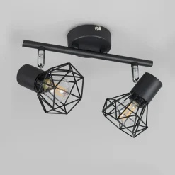 Art Deco Spot schwarz schwenk- und neigbar - Mosh 2