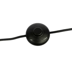 Art Deco Stehleuchte schwarz 3-Licht mit Rauchglas - Vidro