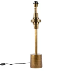 Art Deco Tischlampe Bronze ohne Schirm - Diverso