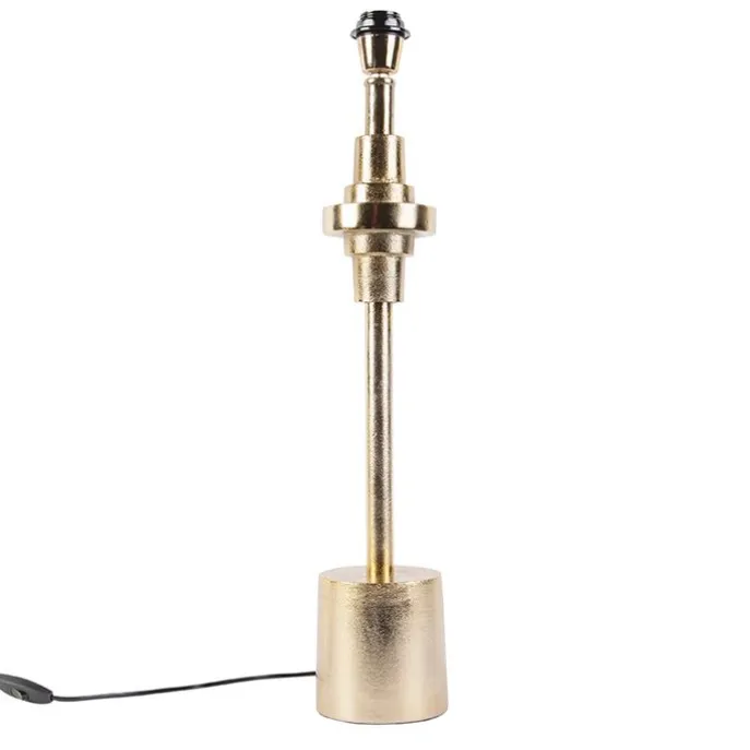 Art Deco Tischlampe Gold ohne Schirm - Diverso