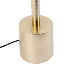 Art Deco Tischlampe Gold ohne Schirm - Diverso