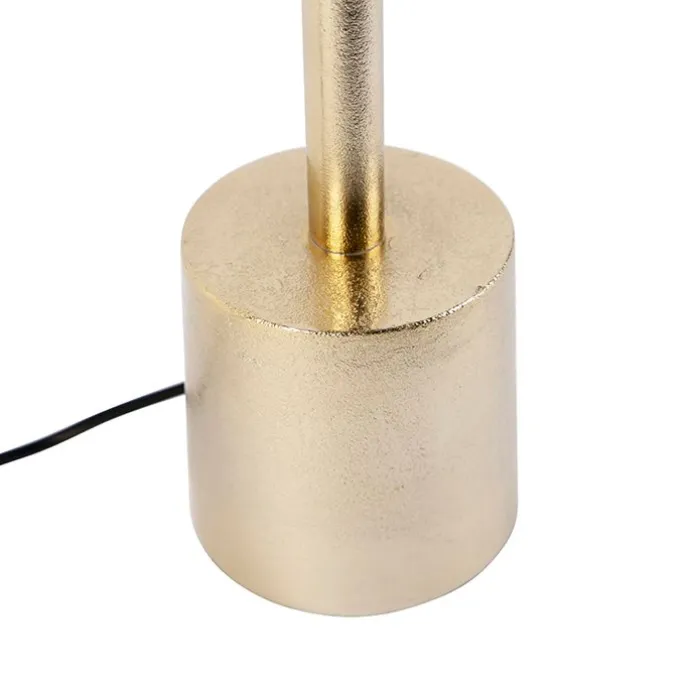 Art Deco Tischlampe Gold ohne Schirm - Diverso