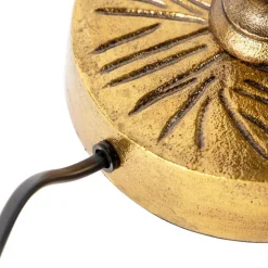 Art Deco Tischlampe Gold ohne Schirm - Areka