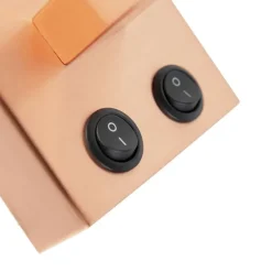 Art Deco Wandlampe Kupfer mit schwarzem Schirm - Brescia