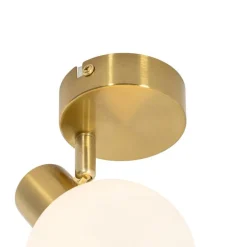 Art-Deco-Spot Gold mit Opalglas verstellbar – Anouk