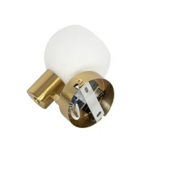 Art-Deco-Spot Gold mit Opalglas verstellbar – Anouk