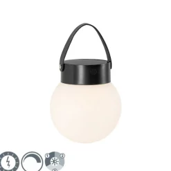 Außenhängelampe schwarz inkl. LED 3-stufig dimmbar Solar - Cornelia