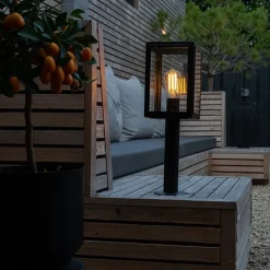 Außenlampenmast grau 50 cm IP44 - Sutton