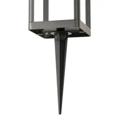 Außenpoller dunkelgrau 25 cm mit Abblendlicht und Solarsensor - Sonne