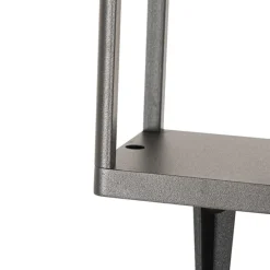 Außenpoller dunkelgrau 40 cm inkl. LED und Solar - Sonne