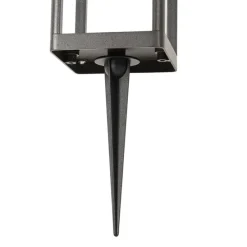 Außenpoller dunkelgrau 40 cm inkl. LED und Solar - Sonne