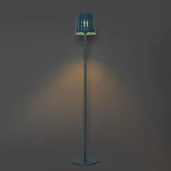 Außenstehleuchte blau inkl. LED 3-stufig dimmbar auf Solar - Ferre