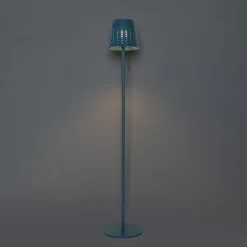 Außenstehleuchte blau inkl. LED 3-stufig dimmbar auf Solar - Ferre