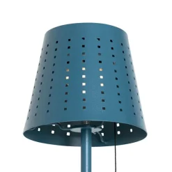 Außenstehleuchte blau inkl. LED 3-stufig dimmbar auf Solar - Ferre