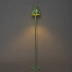 Außenstehleuchte grün inkl. LED 3-stufig dimmbar auf Solar - Ferre