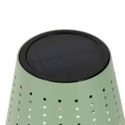 Außenstehleuchte grün inkl. LED 3-stufig dimmbar auf Solar - Ferre