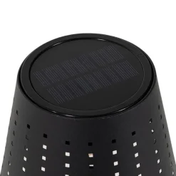 Außenstehleuchte schwarz inkl. LED 3-stufig dimmbar auf Solar - Ferre