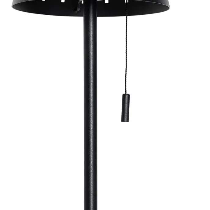 Außenstehleuchte schwarz inkl. LED 3-stufig dimmbar auf Solar - Ferre