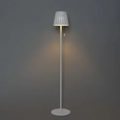 Außenstehleuchte weiß inkl. LED 3-stufig dimmbar auf Solar - Ferre