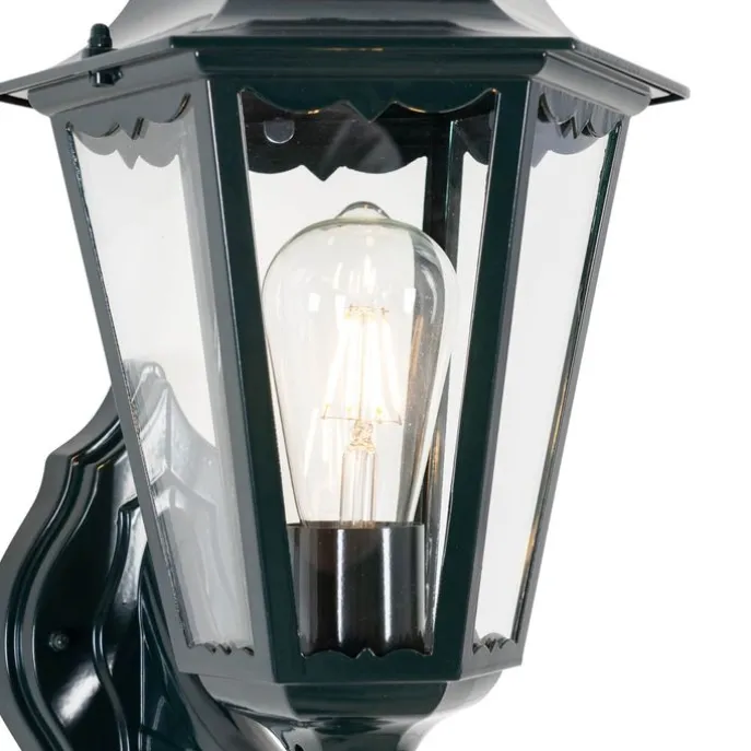 Außenwandlaterne dunkelgrün mit Bewegungsmelder IP44 - New Orleans up