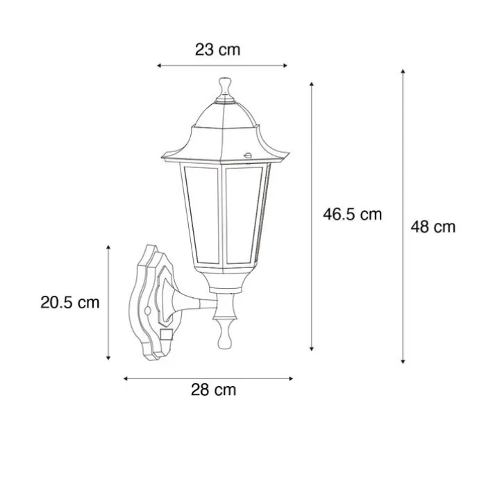 Außenwandlaterne dunkelgrün mit Bewegungsmelder IP44 - New Orleans up