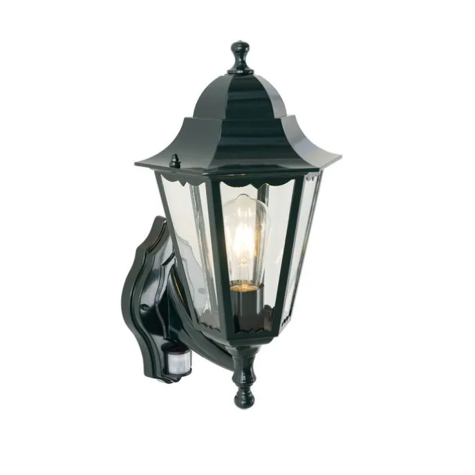 Außenwandlaterne dunkelgrün mit Bewegungsmelder IP44 - New Orleans up