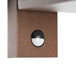 Außenwandlaterne rostbraun mit Bewegungssensor IP44 - Charlois
