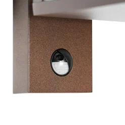 Außenwandlaterne rostbraun mit Bewegungssensor IP44 - Charlois