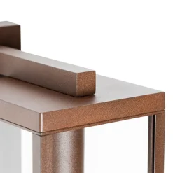 Außenwandlaterne rostbraun mit Bewegungssensor IP44 - Charlois