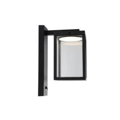 Außenwandlaterne schwarz inkl. LED-Bewegungsmelder - Ferdinand