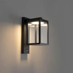 Außenwandlaterne schwarz inkl. LED-Bewegungsmelder - Ferdinand