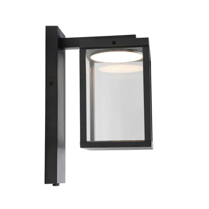 Außenwandlaterne schwarz inkl. LED und Dämmerungssensor - Ferdinand