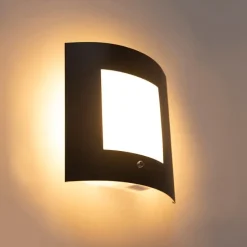 Außenwandleuchte Anthrazit IP44 Hell-Dunkel-Sensor - Emmerald 1