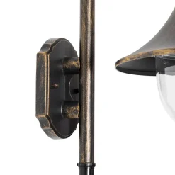 Außenwandleuchte antikgold IP44 inkl. Bewegungsmelder - Daphne