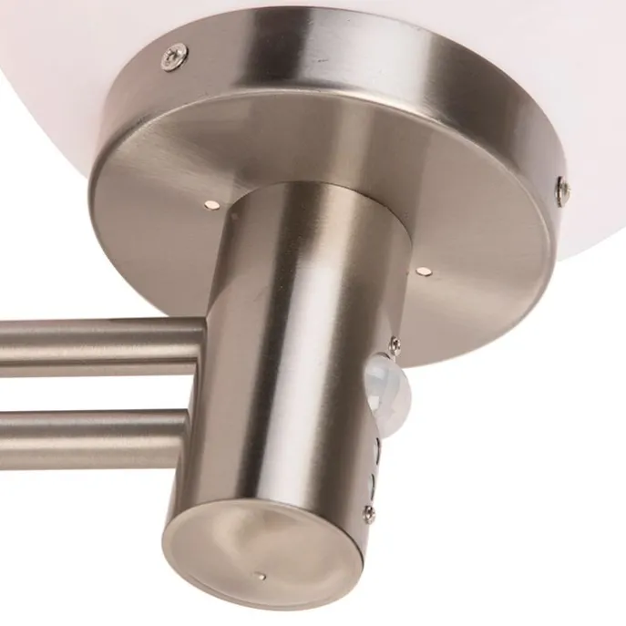 Außenwandleuchte aus Edelstahl IP44 mit Bewegungsmelder - Sfera