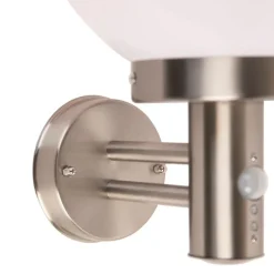 Außenwandleuchte aus Edelstahl IP44 mit Bewegungsmelder - Sfera