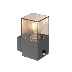 Außenwandleuchte dunkelgrau und Bewegungsmelder IP44 - Dänemark