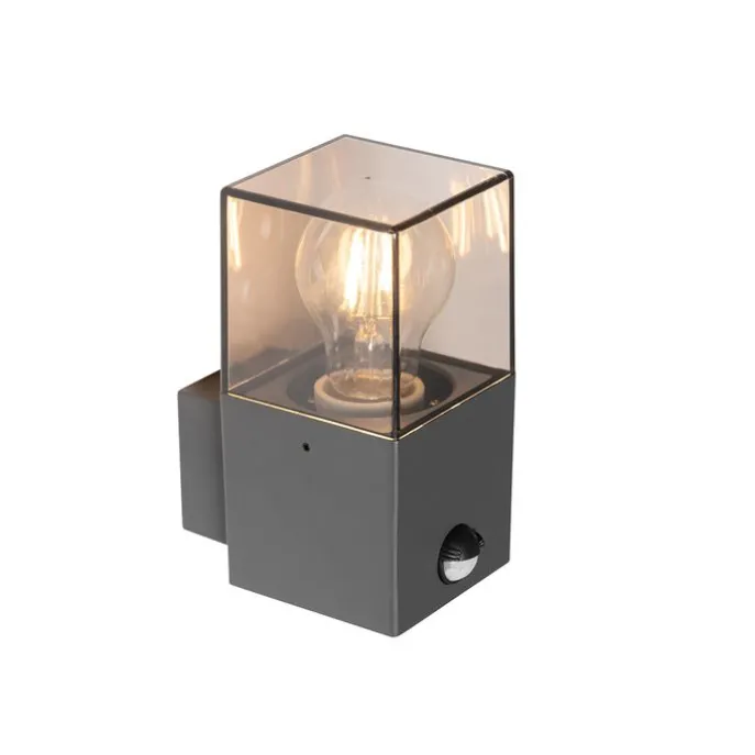 Außenwandleuchte dunkelgrau und Bewegungsmelder IP44 - Dänemark