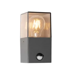 Außenwandleuchte dunkelgrau und Bewegungsmelder IP44 - Dänemark