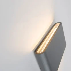 Außenwandleuchte dunkelgrau 17,5 cm inkl. LED IP65 - Batt