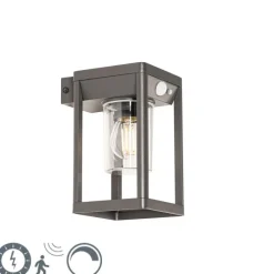 Außenwandleuchte dunkelgrau inkl. LED und Solar - Sonne