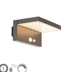 Außenwandleuchte dunkelgrau inkl. LED und Solar - Sunnie