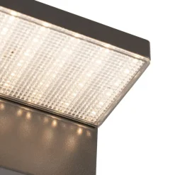 Außenwandleuchte dunkelgrau inkl. LED und Solar - Sunnie