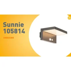 Außenwandleuchte dunkelgrau inkl. LED und Solar - Sunnie