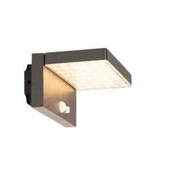 Außenwandleuchte dunkelgrau inkl. LED und Solar - Sunnie